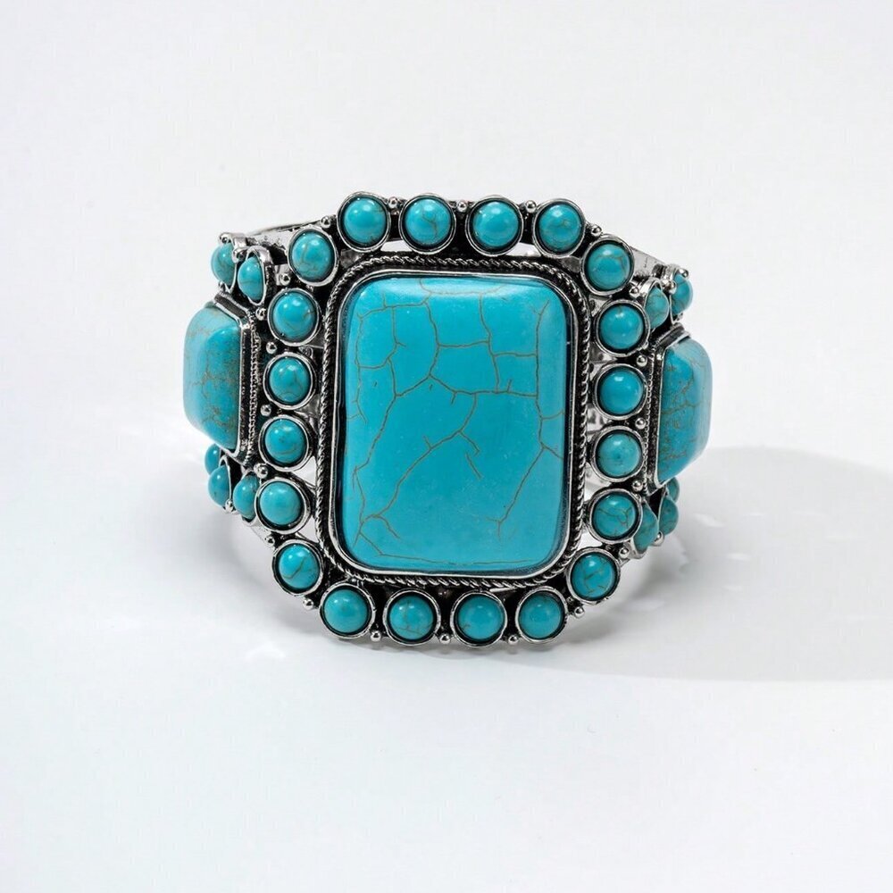 Western Cowboy Women's Wide Cuff Boho Casual Bracelet - Picture 3 of 6